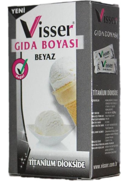 Night Shop Visser Toz Gıda Boyası Beyaz