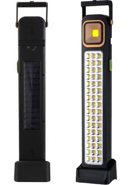 Buffer® 5 Fonksiyonlu Güneş Enerjisi Ile Şarj Olabilen 48 Ledli Işıldak,aydınlatma PR-3838