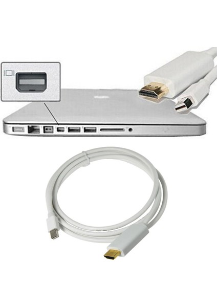 3 Metre Mini Displayport To HDMI Kablo Thunderbolt Macbook Tv Bağlantı - 3m