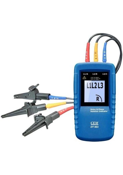 Cem DT-901 Faz Sırası Ölçüm Cihazı