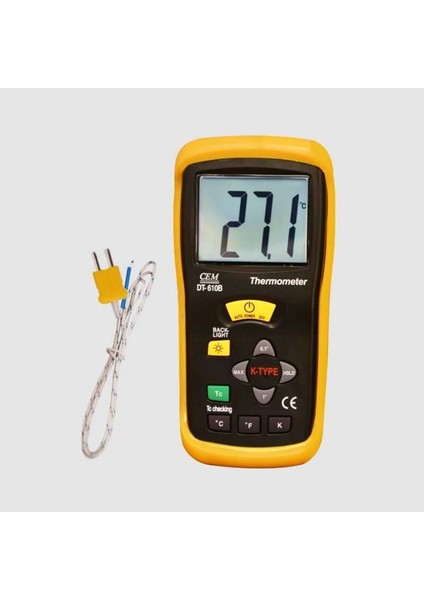 Dijital El Tipi Termometre (1 Girişli)DT-610B