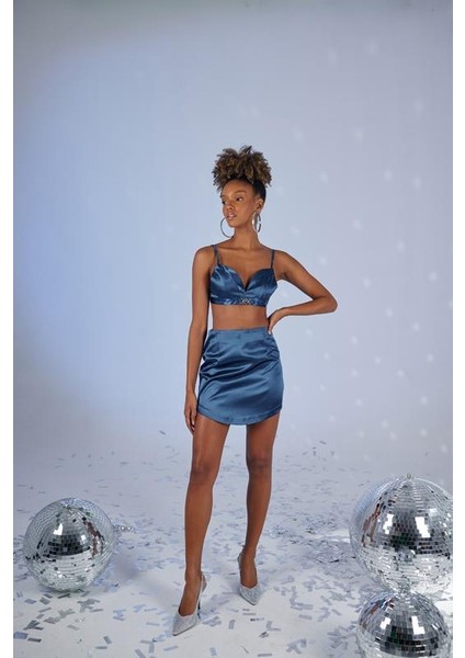 Fancy Büstiyer Lacivert