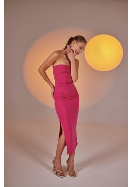Bodycon Elbise Pembe