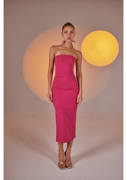 Bodycon Elbise Pembe