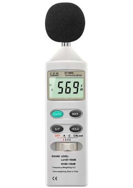 Cem DT-8850 Gürültü ve Ses Ölçüm Cihazı