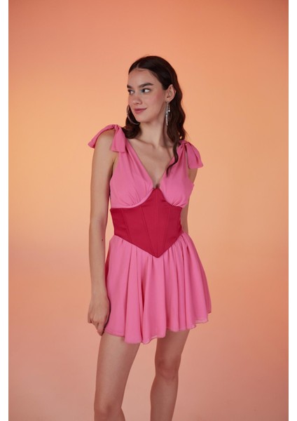 Fiona Elbise Pembe