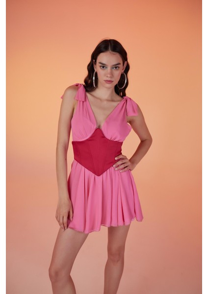 Fiona Elbise Pembe