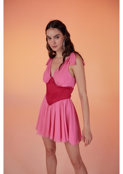 Fiona Elbise Pembe