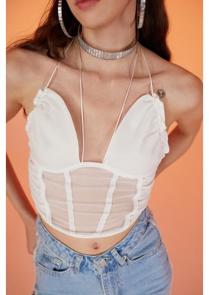 Sasha Bluz Beyaz modelleri