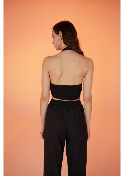 Rise Aksesuarlı Bluz Siyah indirimleri