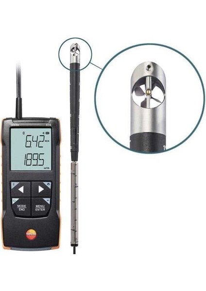 416 Kanal Içi Ölçümler Için Anemometre