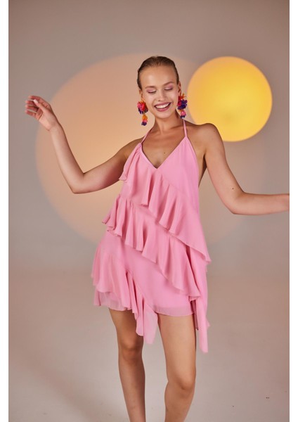 Capri Elbise Pembe