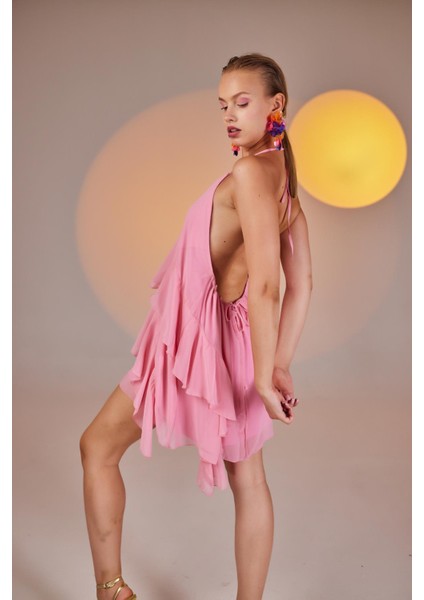 Capri Elbise Pembe