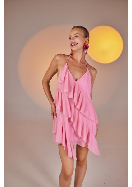 Capri Elbise Pembe