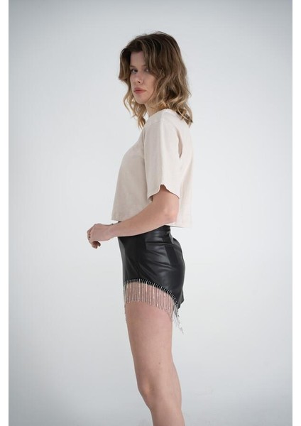 Viole T-Shirt Bej modelleri