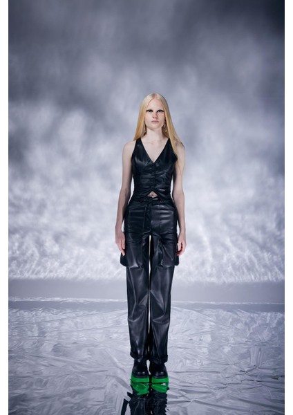 Hera Deri Pantolon Siyah indirimleri