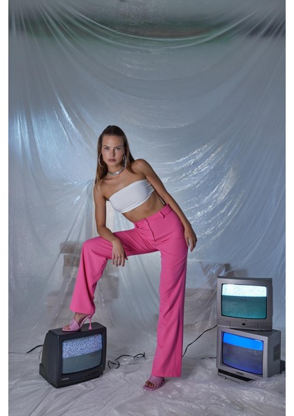 Panky Pantolon Pembe