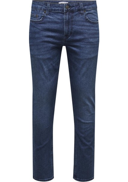 Normal Bel Dar Koyu Mavi Erkek Denim Pantolon Onsloom Slım One Dbd 6455 Pım Dnm V
