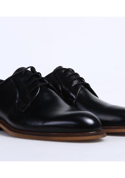 Siyah Erkek Deri Klasik Ayakkabı Nebuz indirimleri