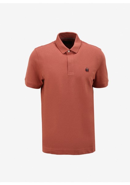 Polo Yaka Koyu Kiremit Erkek T-Shirt BBSP23MTS019