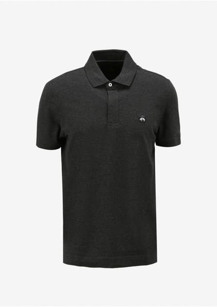 Polo Yaka Antrasit Erkek T-Shirt BBSP23MTS019
