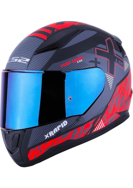 Rapid Xtreet Full Face Motosiklet Kaskı - Şeffaf + Gökkuşağı Vizörlü fiyatları