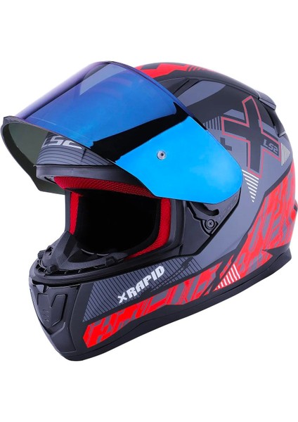 Rapid Xtreet Full Face Motosiklet Kaskı - Şeffaf + Gökkuşağı Vizörlü fırsatları