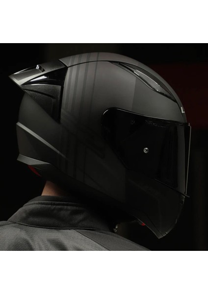 Rapid Multiply Race Full Face Motosiklet Kaskı Yarış Spoiler + Siyah Vizör indirimleri