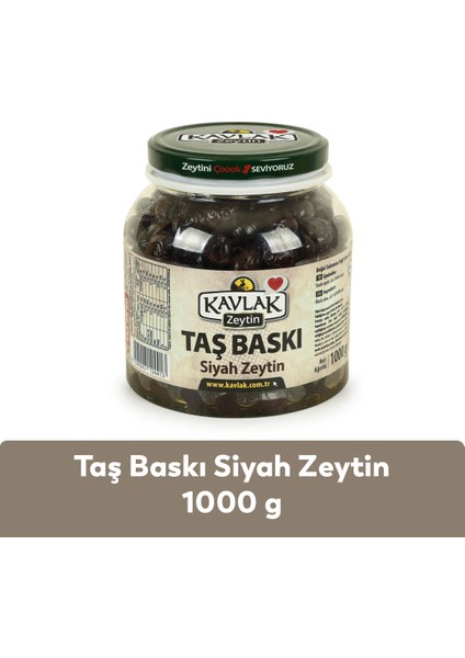 Kavlak Taş Baskı Gemlik Siyah Zeytin 1 kg