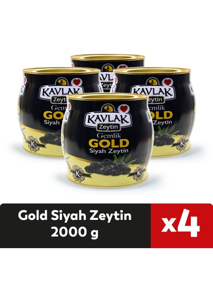 Gold Gemlik Siyah Zeytin 4 x 2 kg