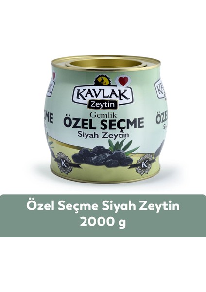 Kavlak Özel Seçme Gemlik Siyah Zeytin 2 kg (brüt )