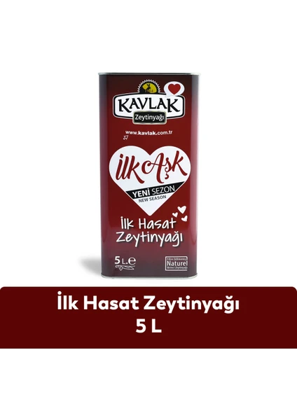 Kavlak Ilk Hasat Soğuk Sıkım Zeytinyağı 5 Lt