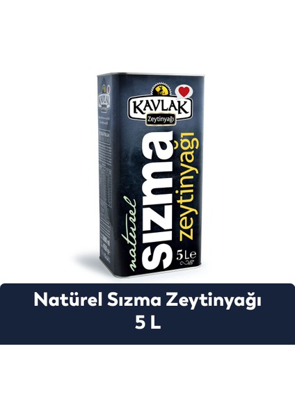 Kavlak Naturel Sızma Soğuk Sıkım Zeytinyağı 5 Lt