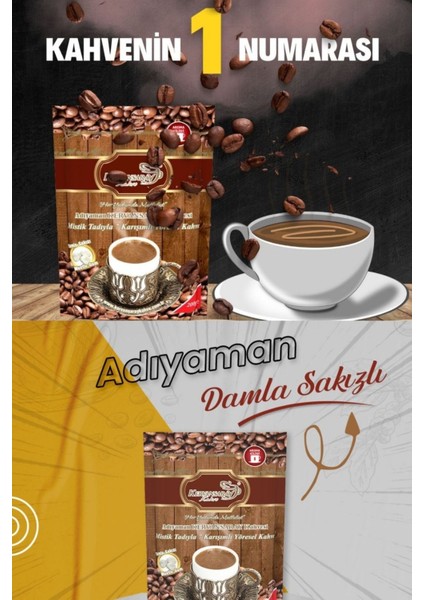 Kahve 7 Karışımlı Damla Sakızlı Yöresel Kahve 200 gr 9 x 200 gr