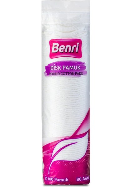 Pompalı Aseton Besleyici 450 ml - Benri Disk Makyaj Temizleme Pamuğu 80 Adet Hediyeli