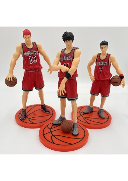 Basketbol Anime Slam Dunk 5 Li Set Eylem Karakter Figür Oyuncak Biblo 18 cm