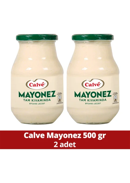 Cam Kavanoz Mayonez 500G X2 Adet