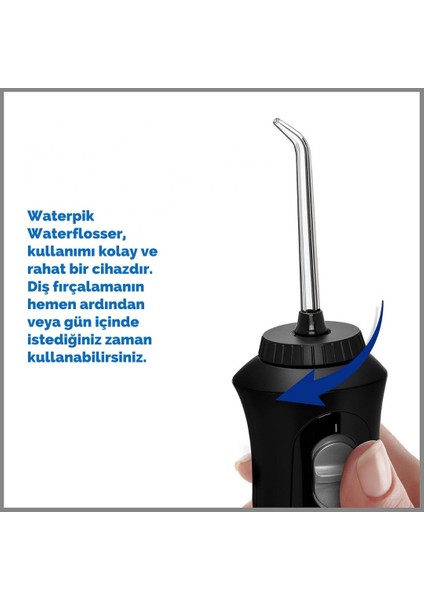 Cordless Pearl Waterflosser WF-13 Ağız Duşu Siyah