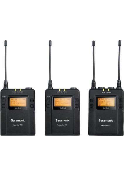 Uwmic 9 Kit Kablosuz Yaka Mikrofonu