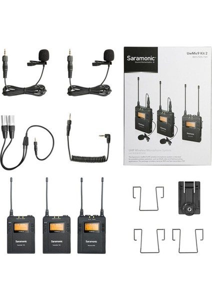 Uwmic 9 Kit Kablosuz Yaka Mikrofonu