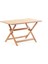 Truva 140X80 cm Iroko Katlanabilir Dikdörtgen Bahçe Balkon Mutfak Teras Masası 1