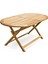 Truva 160X90 cm Iroko Oval Yemek Masası 1