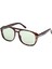 Tomford TF1022 52N Unisex Güneş Gözlüğü Kahverengi Kemik Çerçeve Yeşil Lens UV400 1