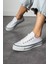 Beyaz Keten [yüksek Taban (4 Cm)] Günlük Kısa Sneaker 3