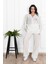 Kadın Yazı Baskılı V Yaka Oversize Eşofman Takımı 3795-23 1
