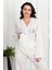 Kadın Yazı Baskılı V Yaka Oversize Eşofman Takımı 3795-23 2