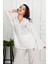 Kadın Yazı Baskılı V Yaka Oversize Eşofman Takımı 3795-23 4