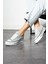 Gri Keten [yüksek Taban (4 Cm)] Günlük Kısa Sneaker 1