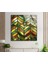 Yeşil Lekeli Temperli Cam Duvar Tablosu 1