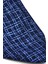 Mavi Desenli Lacivert Dokuma Kumaş Mendilli Slim Fit Kravat // SDK-240110 3